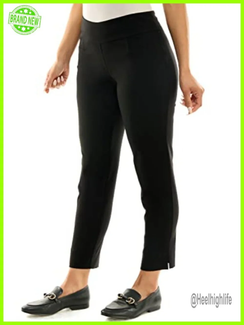 Slim Fit Pull-On Ankle Pants with Millennium Fabric